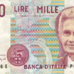 Vecchie banconote da lire con immagini di Maria Montessori, simbolo di valore collezionistico attuale.
