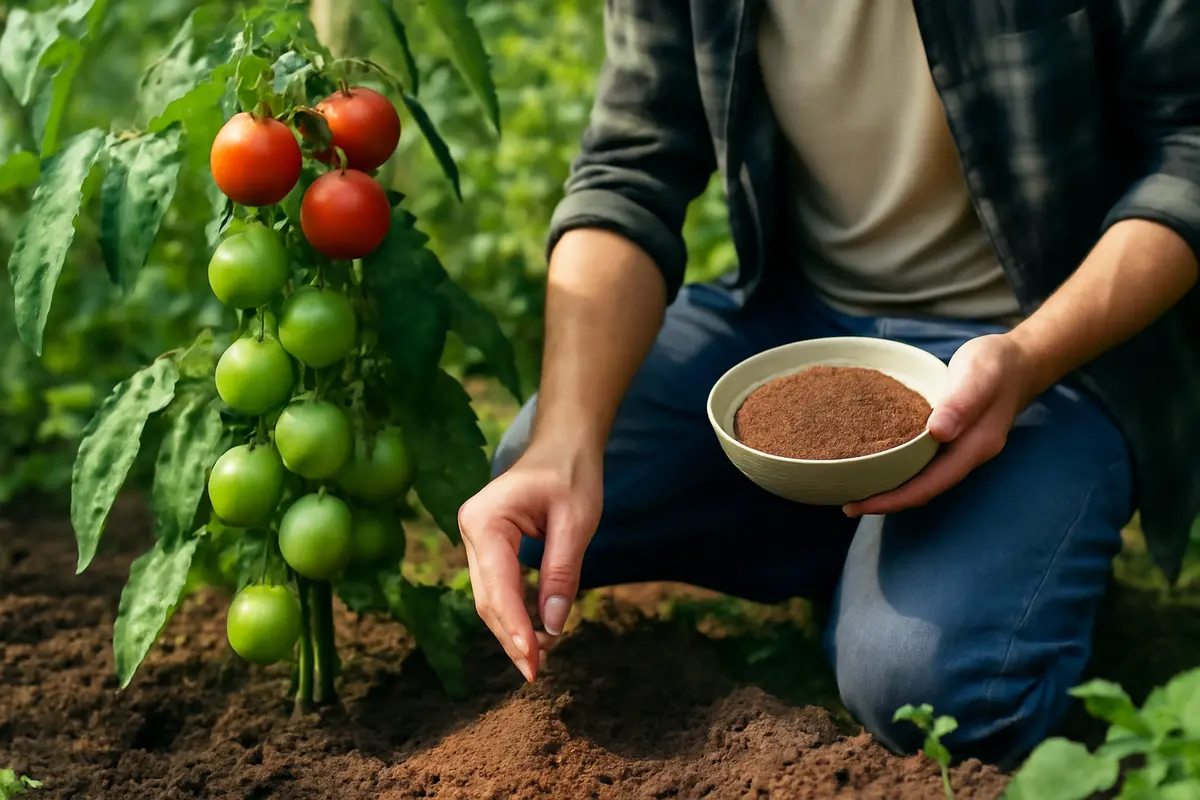 Coltivazione biologica di pomodori in orto domestico: i nutrienti che fanno la differenza