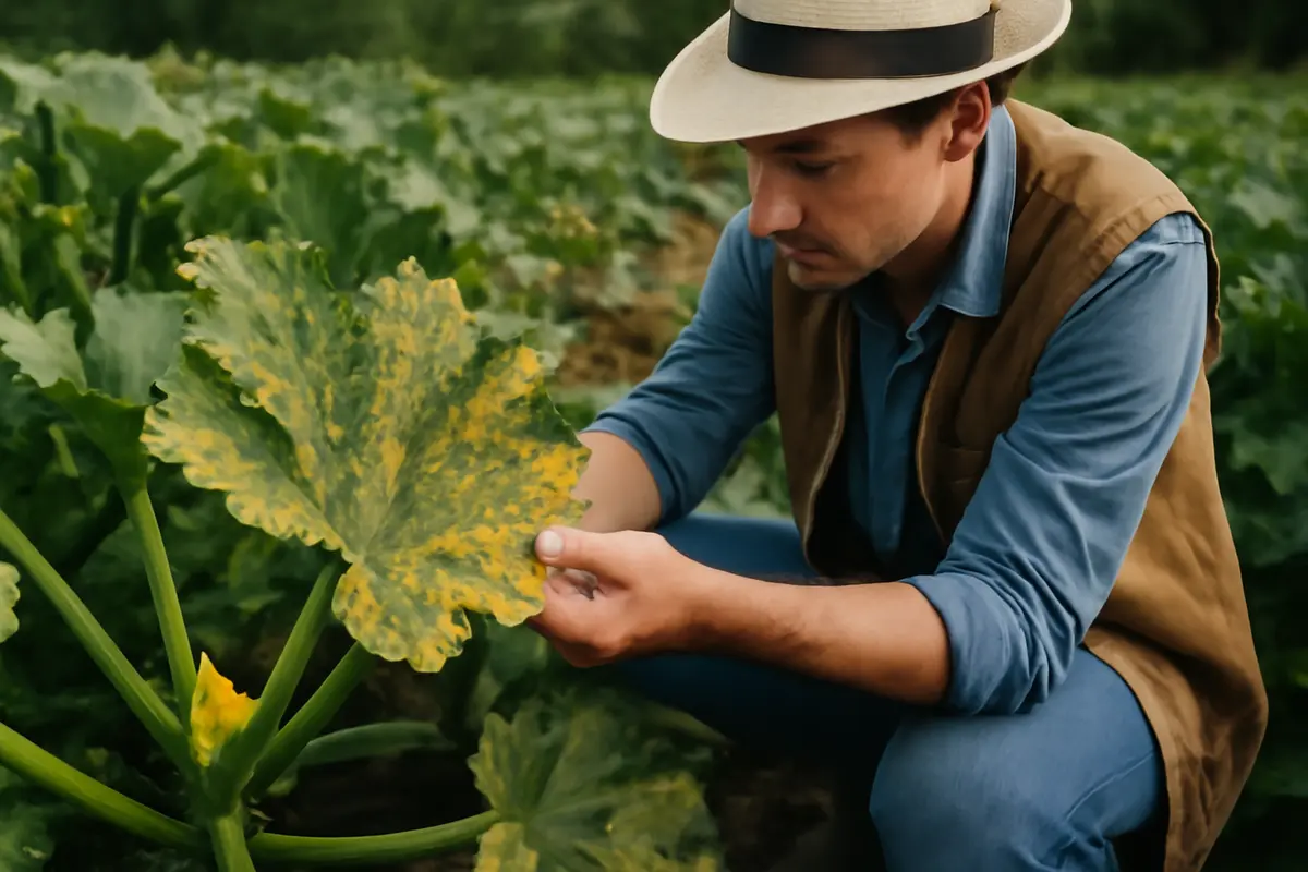 Foglie delle zucchine macchiate: il segnale da non ignorare per salvare il raccolto