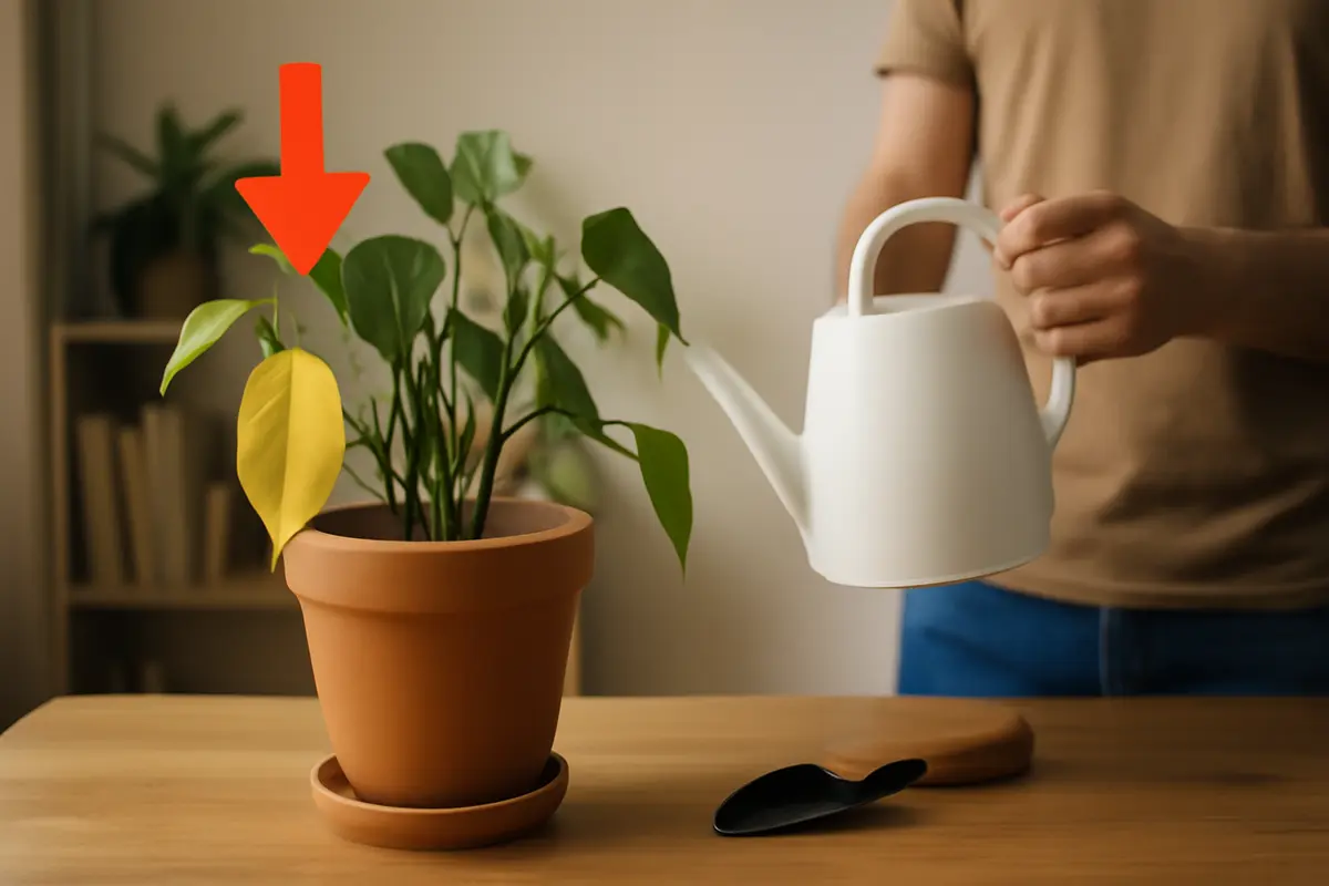 Piante d’appartamento con foglie gialle: errore comune e soluzione immediata che spesso sfugge