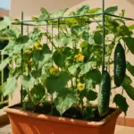Coltivare cetrioli sul balcone: le impalcature giuste per piante sane e raccolta facilitata