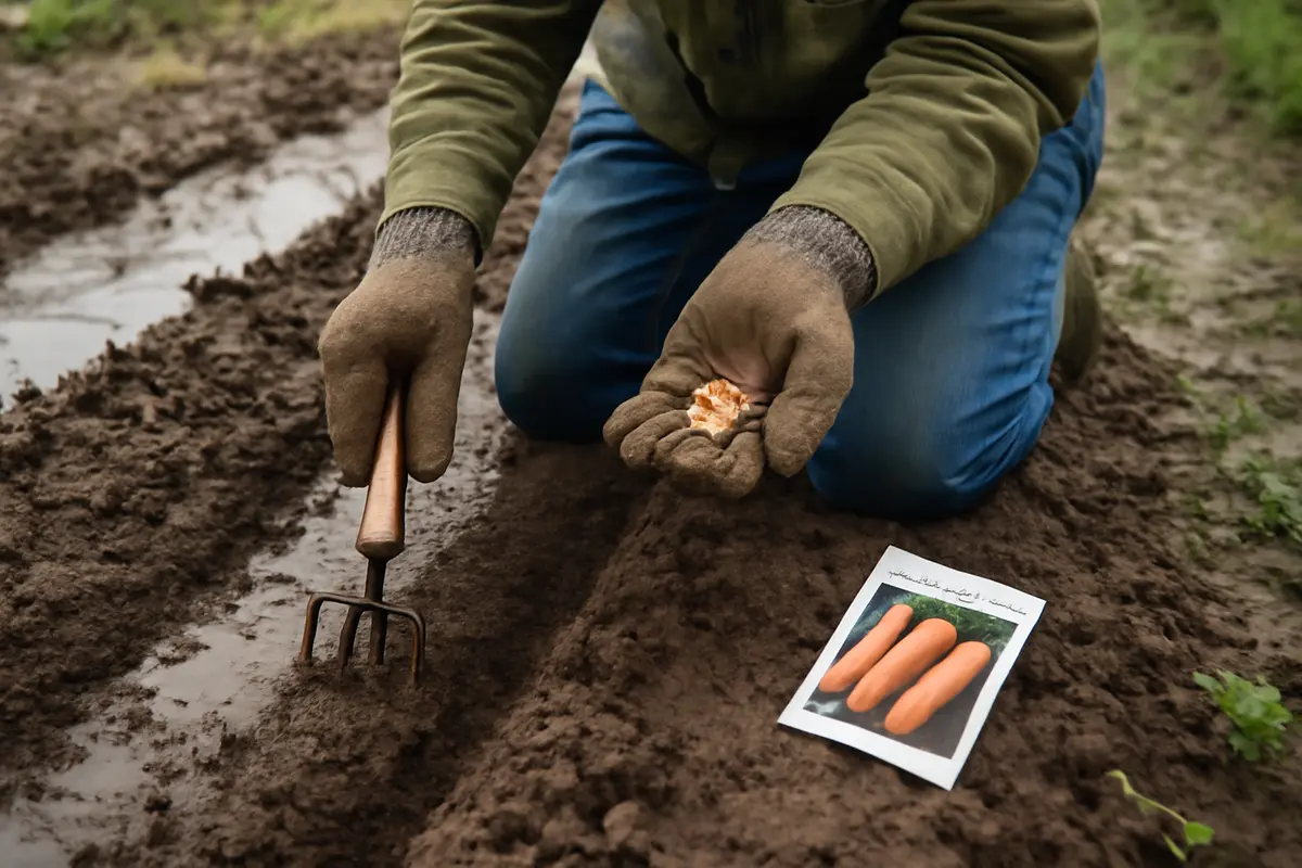 Gestire la semina delle carote dopo la pioggia: il trucco per favorire la germinazione anche su terreno compatto