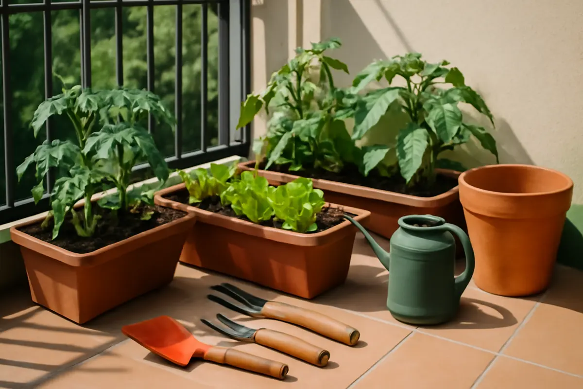 Coltivare ortaggi in vaso sul balcone: gli attrezzi indispensabili per non sprecare spazio