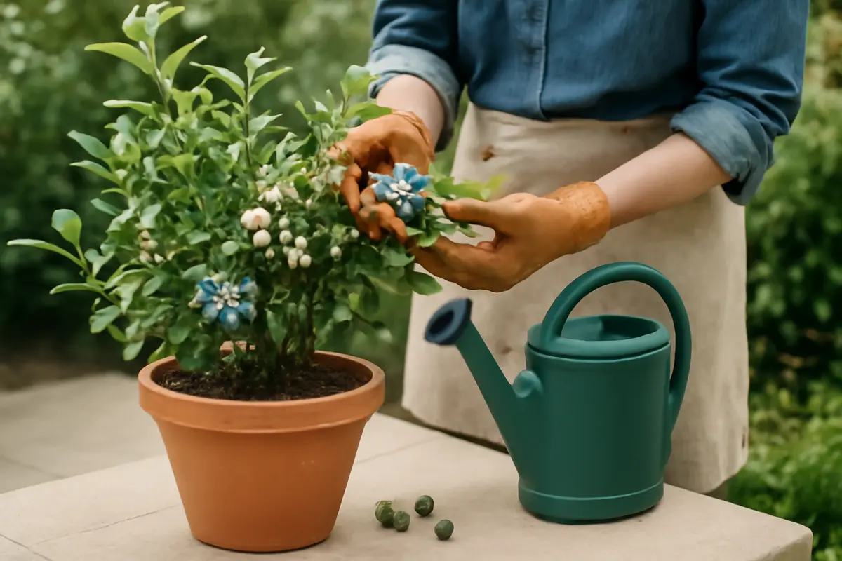 Coltivare mirtilli in vaso: tips pratici per evitare la caduta dei frutti non ancora maturi