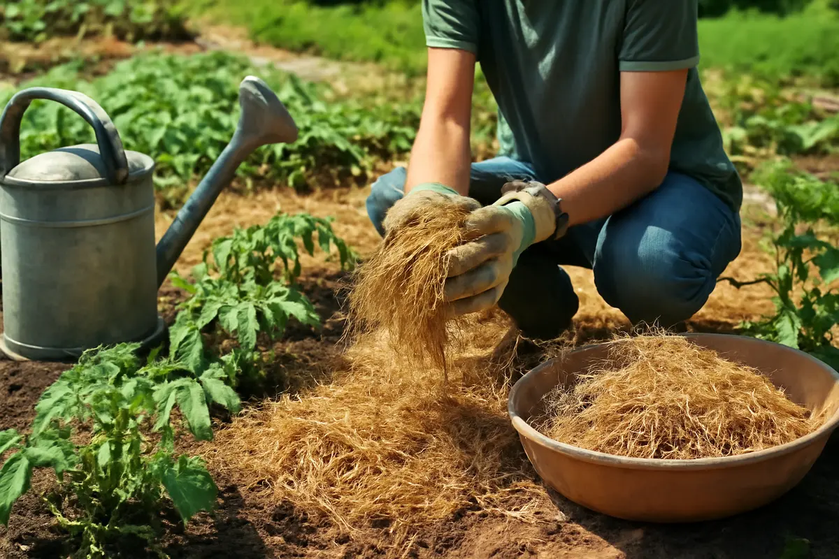 Pacciamatura estiva nell’orto: materiali ideali per ridurre fatica e disidratazione del suolo