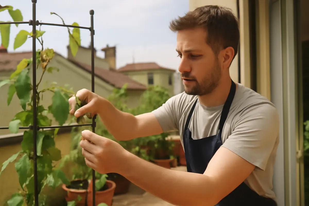 Coltivazione delle piante rampicanti in terrazzo: soluzioni per evitare legature dannose