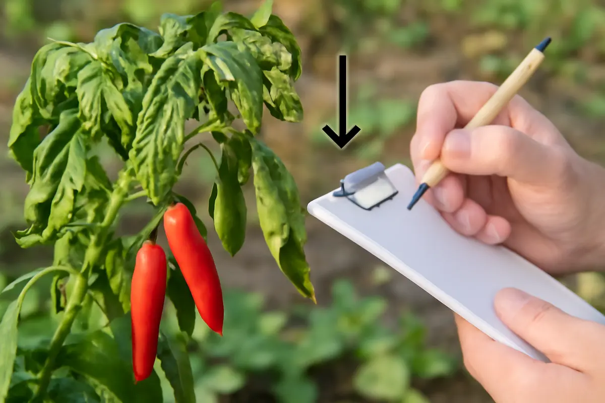 Foglie arricciate su peperoncini: indizio chiave per una diagnosi rapida e il rimedio diretto