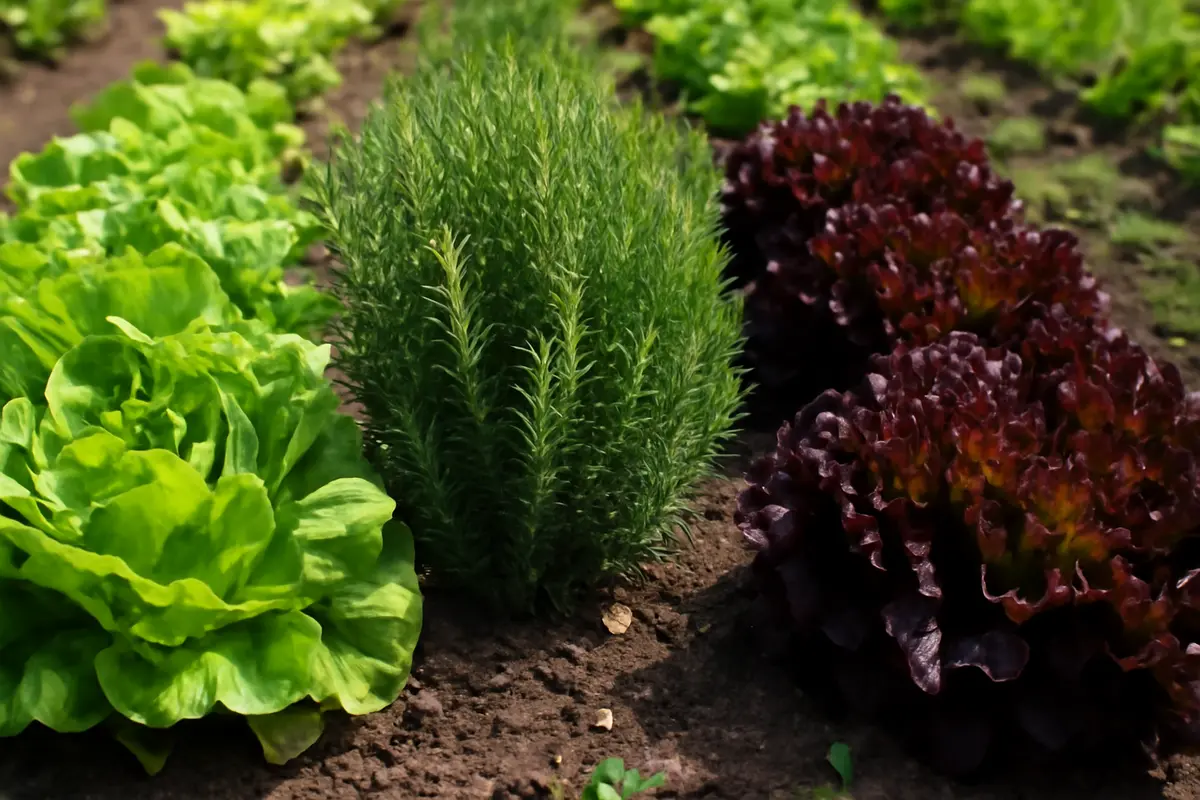 Piante aromatiche accanto alle insalate: l’abbinamento che tiene lontani i parassiti e migliora il raccolto