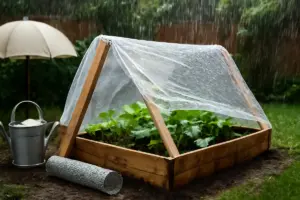 Come creare ripari temporanei per l’orto durante i temporali? Pratiche veloci e materiali che hai già in casa