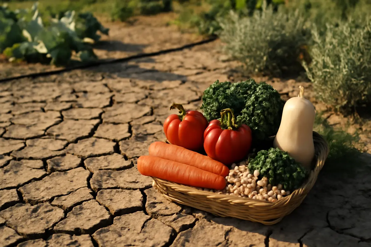 Ortaggi che resistono alla siccità: quali scegliere per un orto produttivo con poche annaffiature